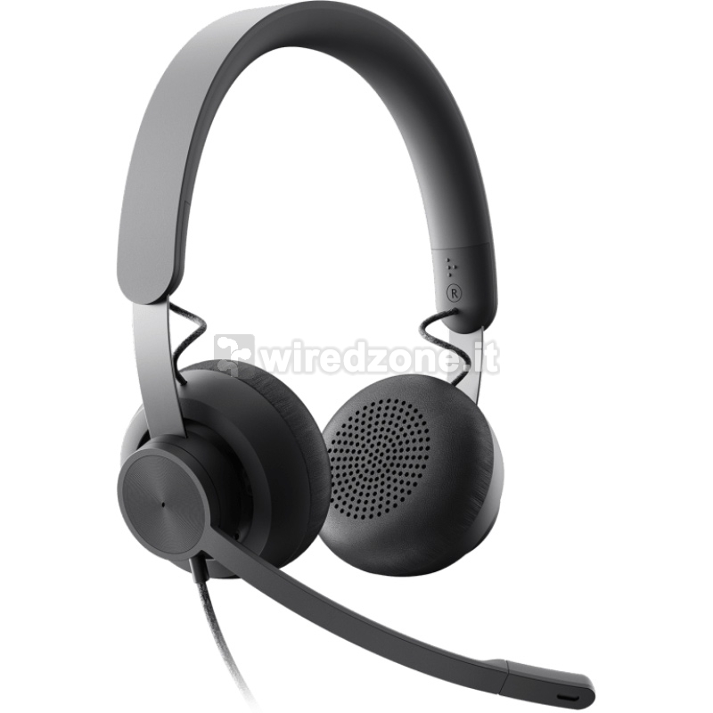 Logitech Zone Wired Teams, Headphone with Microphone - Graphite - 1