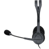 Logitech H111 Stereo, Headphone with Microphone, Wired - Gray - 2