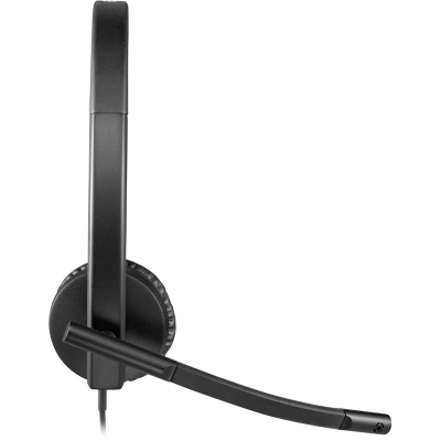 Logitech H570e, Stereo Headphone with Microphone, Wired - Black - 3