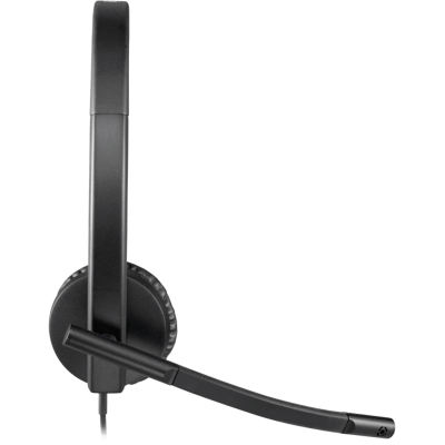 Logitech H570e, Mono Headphone with Microphone, Wired - Black - 3