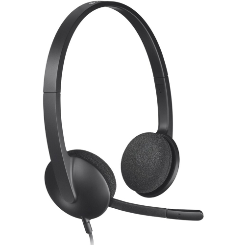 Logitech H340, USB Headphone - Black - 1