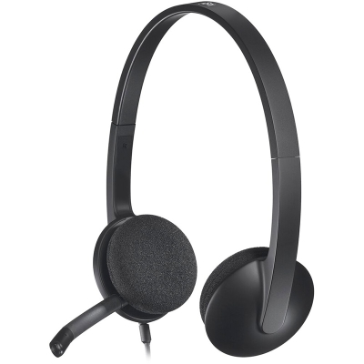 Logitech H340, USB Headphone - Black - 2