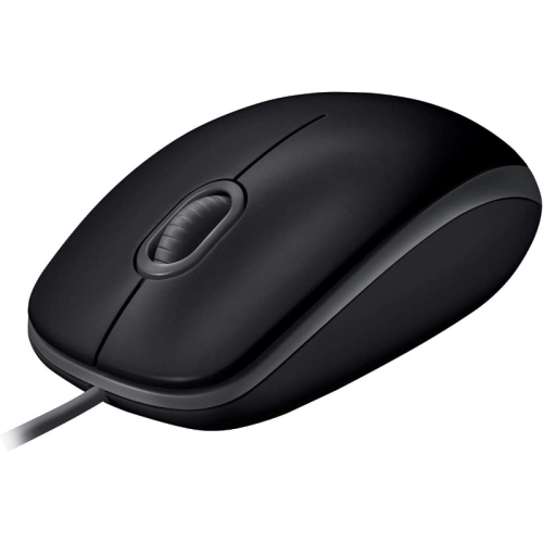 Logitech B110, USB Silent Optical Mouse, Ambidextrous - Black - 1