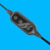 Logitech 960, USB Stereo Headphone with Microphone - Black - 6