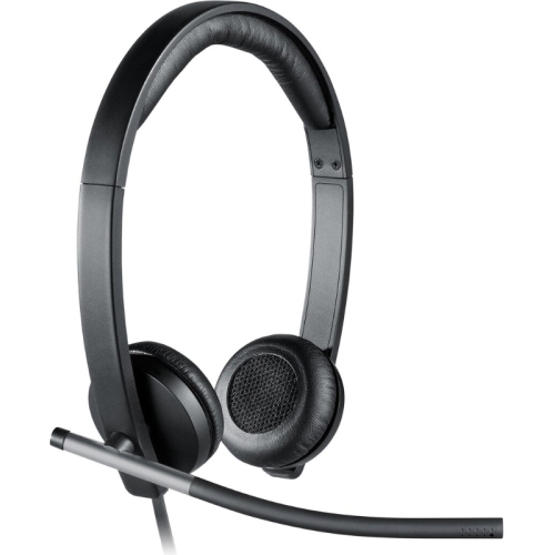 Logitech H650e, USB Mono Headphone with Microphone - Black / Gray - 1