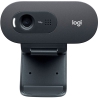 Logitech C505, USB HD Webcam with Long Range Microphone - Black - 2