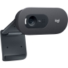Logitech C505, USB HD Webcam with Long Range Microphone - Black - 3