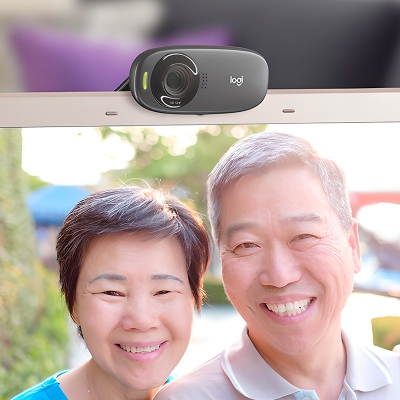 Logitech C310 HD Webcam, 720p Video with Noise Reducing Mic - Black - 6