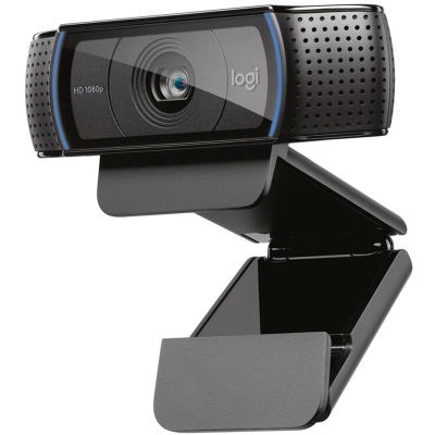Logitech C920 PRO HD Webcam, 1080p Video with Stereo Audio - Black - 2