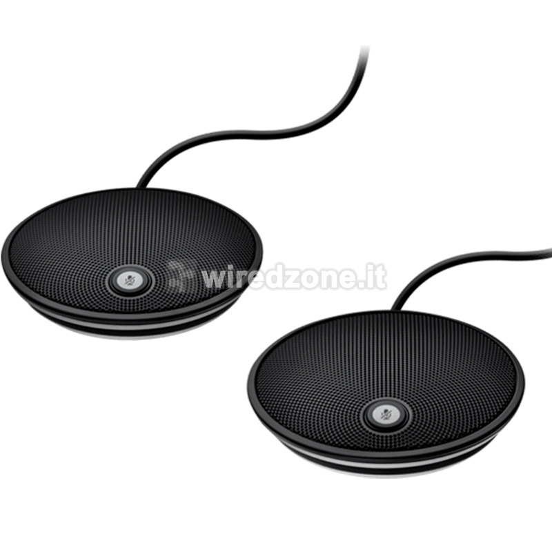 Logitech GROUP Expansion Mics for Large Meetings - Black - 1