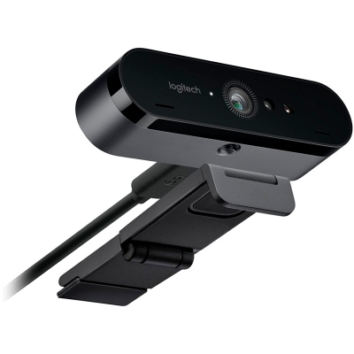 Logitech BRIO Webcam with 4K Ultra HD Video & HDR - Black - 3