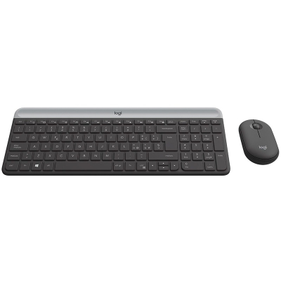Logitech MK470 Slim Wireless Keyboard Mouse Combo - Black - QWERTY Italian - 2