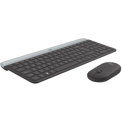 Logitech MK470 Slim Wireless Keyboard Mouse Combo - Black - QWERTY Italian - 4