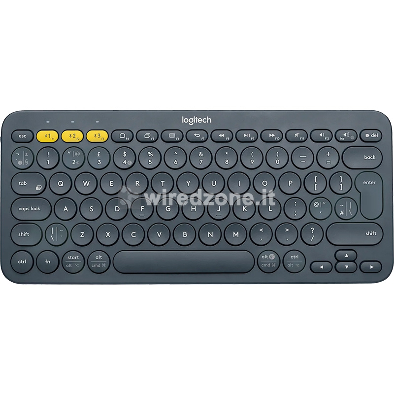 Logitech K380 Multi-Device Bluetooth Keyboard - Black - QWERTY Italian - 1