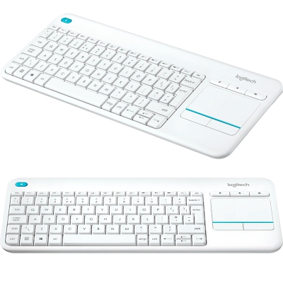 Logitech K400 Plus Touchpad Keyboard - White - QWERTY Italian - 2