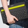 Logitech K480 Multi-Device Bluetooth Wireless Keyboard - Black - QWERTY Italian - 4