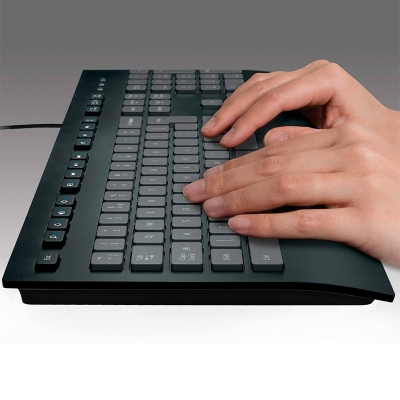 Logitech K280e Pro USB Keyboard - Black - QWERTY Italian - 5