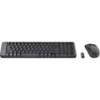 Logitech MK220 Compact Wireless Keyboard Mouse Combo - Black - QWERTY Italian - 2