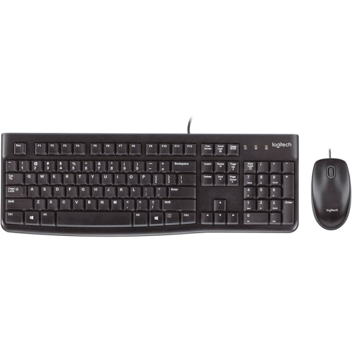 Logitech MK120 USB Keyboard Mouse Combo - Black - QWERTY Italian - 1