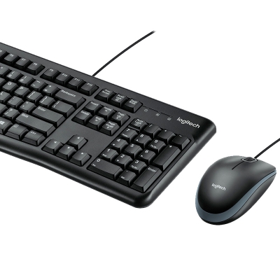 Logitech MK120 USB Keyboard Mouse Combo - Black - QWERTY Italian - 3