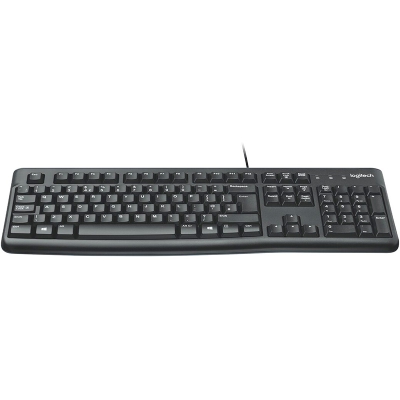 Logitech K120 USB Standard Keyboard - Black - QWERTY Italian - 2