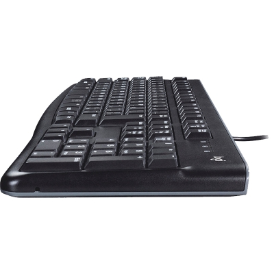 Logitech K120 USB Standard Keyboard - Black - QWERTY Italian - 3