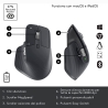 Logitech MX Master 3s Wireless Mouse - Graphite - 7