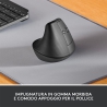 Logitech Lift Vertical Ergonomic Wireless Mouse for Business - Graphite - 7