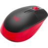 Logitech M190 Wireless Mouse - Full Size Curve Design - Red - 3