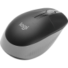 Logitech M190 Wireless Mouse - Full Size Curve Design - Mid Gray - 3