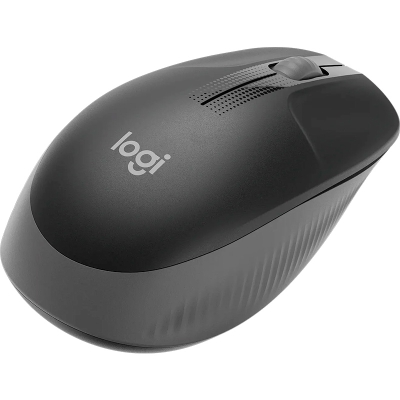 Logitech M190 Wireless Mouse - Full Size Curve Design - Charcoal - 3