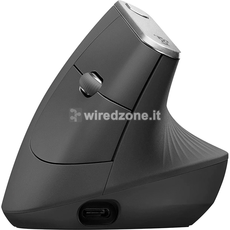 Logitech MX Vertical Ergonomic Wireless Mouse - Black - 1