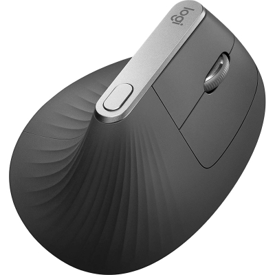 Logitech MX Vertical Ergonomic Wireless Mouse - Black - 3