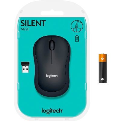 Logitech B220 Silent Wireless Mouse - Black - 9