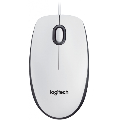 Logitech B100 for Business Optical USB Mouse - White - 1