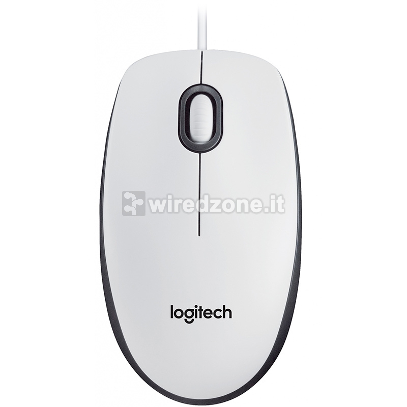Logitech B100 for Business Optical USB Mouse - White - 1