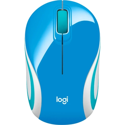 Logitech M187 Mini Wireless Mouse - Blue - 2