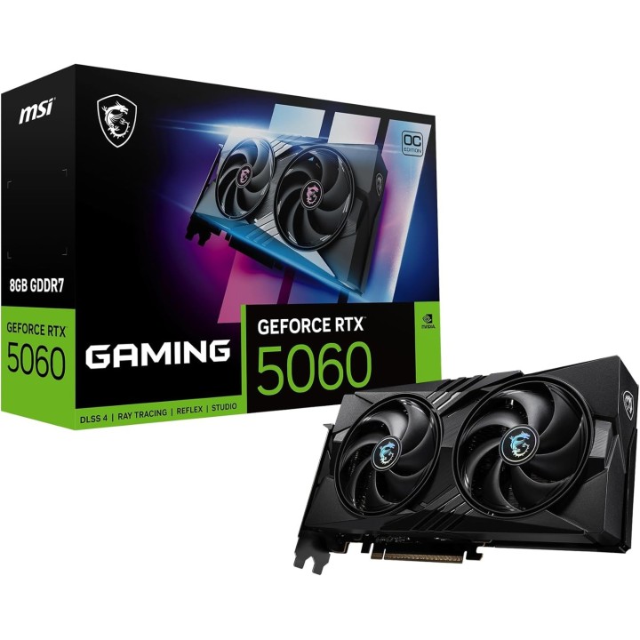 MSI GeForce RTX 5060, Gaming OC, 8GB GDDR7