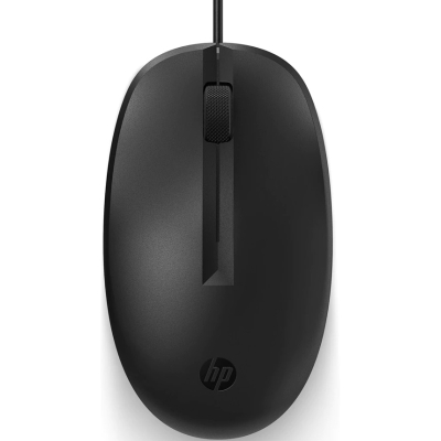 HP 125 Wired Mouse - Black - 1