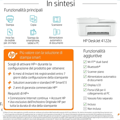 HP DeskJet 4122e Multifunction Printer with HP+ - 6