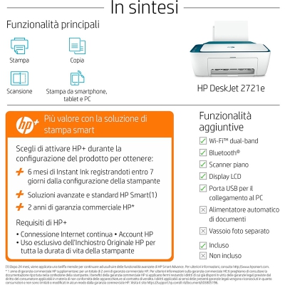 HP DeskJet 2721e Multifunction Printer with HP+ - 6