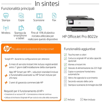 HP OfficeJet Pro 8022e Multifunction Printer with HP+ - 6