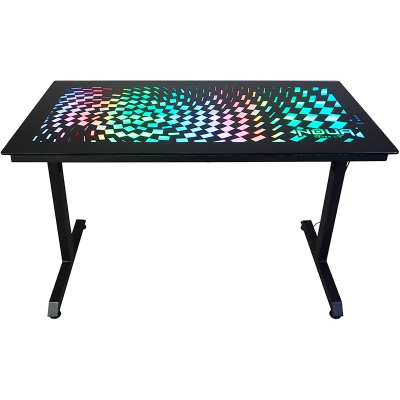 Noua Duk RGB Gaming Desk with Tempered Glass Top - 1