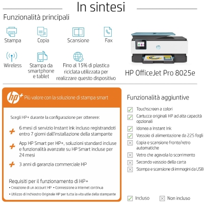 HP OfficeJet Pro 8025E Multifunction Printer with HP+ - 4