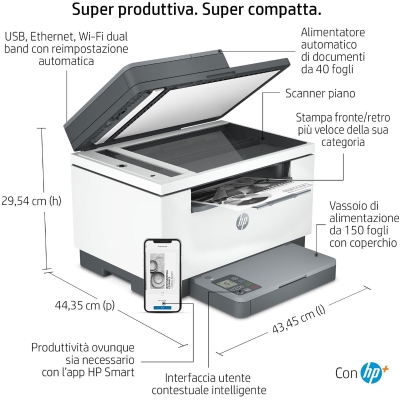 HP LaserJet M234sdwe Multifunction Printer with HP+ - 3