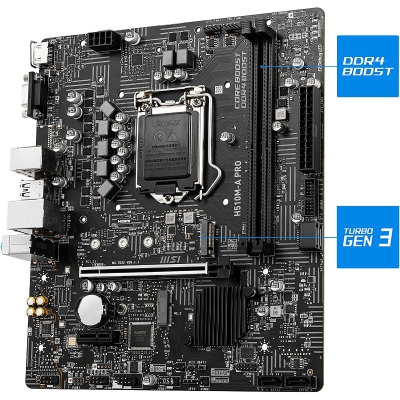 MSI H510M-A PRO, Intel H510 Mainboard - Socket 1200 - 3
