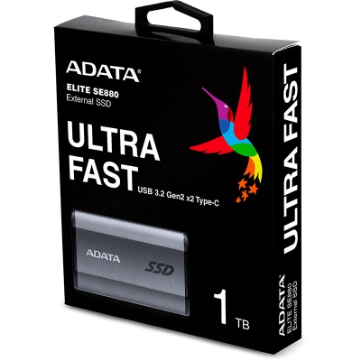 ADATA SE880 Portable SSD, USB-C 3.2 Gen2x2 - 1 TB - 6