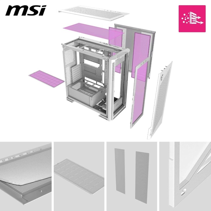 MSI MPG Velox 300R Airflow PZ, Full-Tower, White