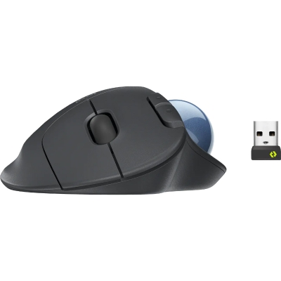 Logitech ERGO M575 Trackball Mouse Wireless for Business - Graphite - 2