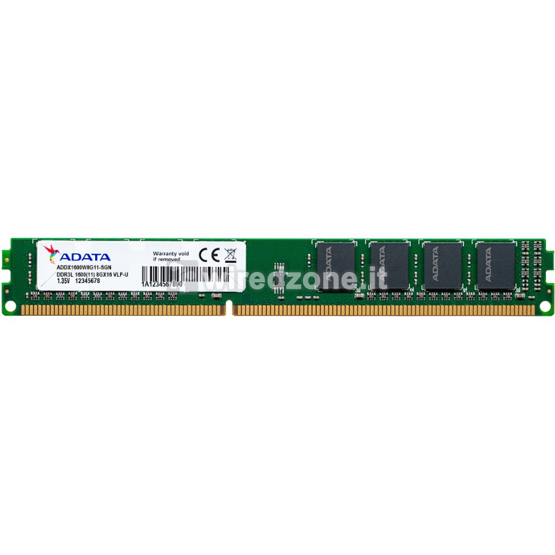 ADATA DDR3L-1600, U-DIMM, 1.35V - 8 GB - 1